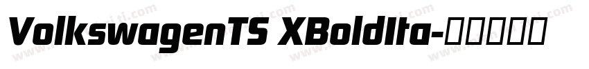 VolkswagenTS XBoldIta字体转换